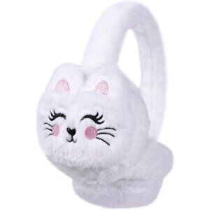 Kids Cat Ear Earmuffs – Plush Winter Ear Warmers for Girls Ages 7–14, Soft
